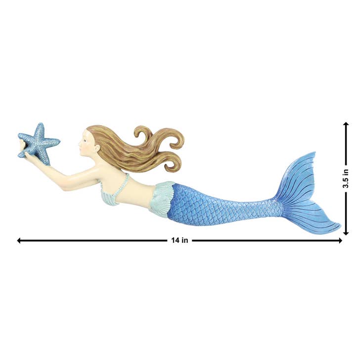 Young's - Wholesale Wall Accent - Resin Mermaid Wall Art (SKU#: 13989)