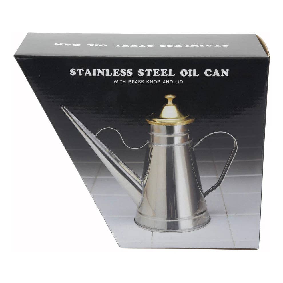 EcoQuality - Wholesale Oil/Vinegar Dispenser - OC-24, 24oz Brass Cover Oil Can, EA1
