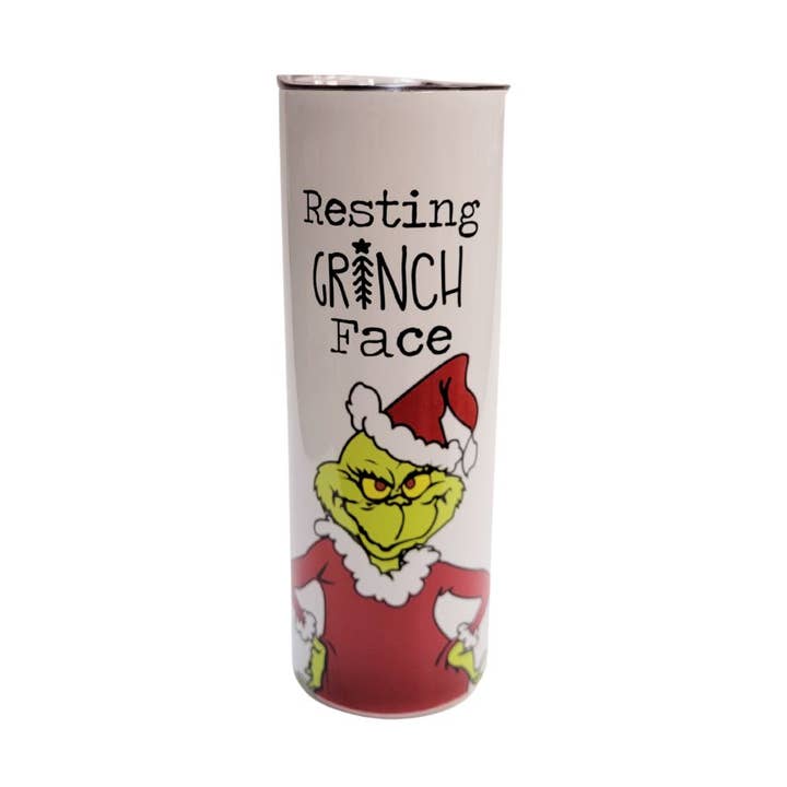20 Unzen dünner Edelstahlbecher — Resting Grinch Face für den Großhandel von Days with Gray