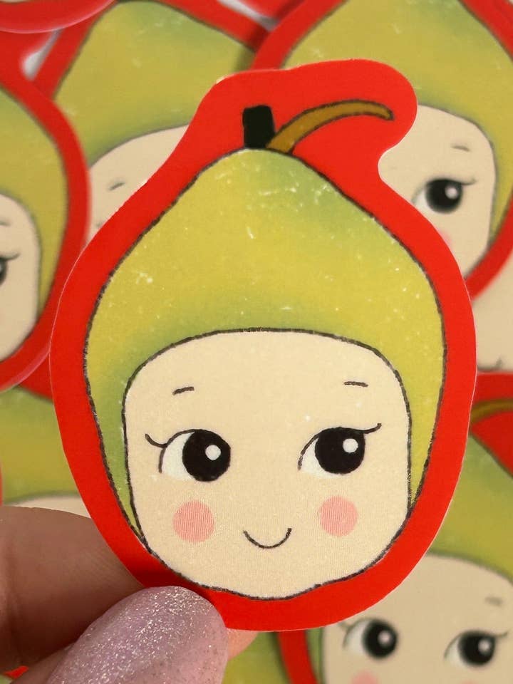 Baby Pear Sticker for wholesale by Nany Craft Shop