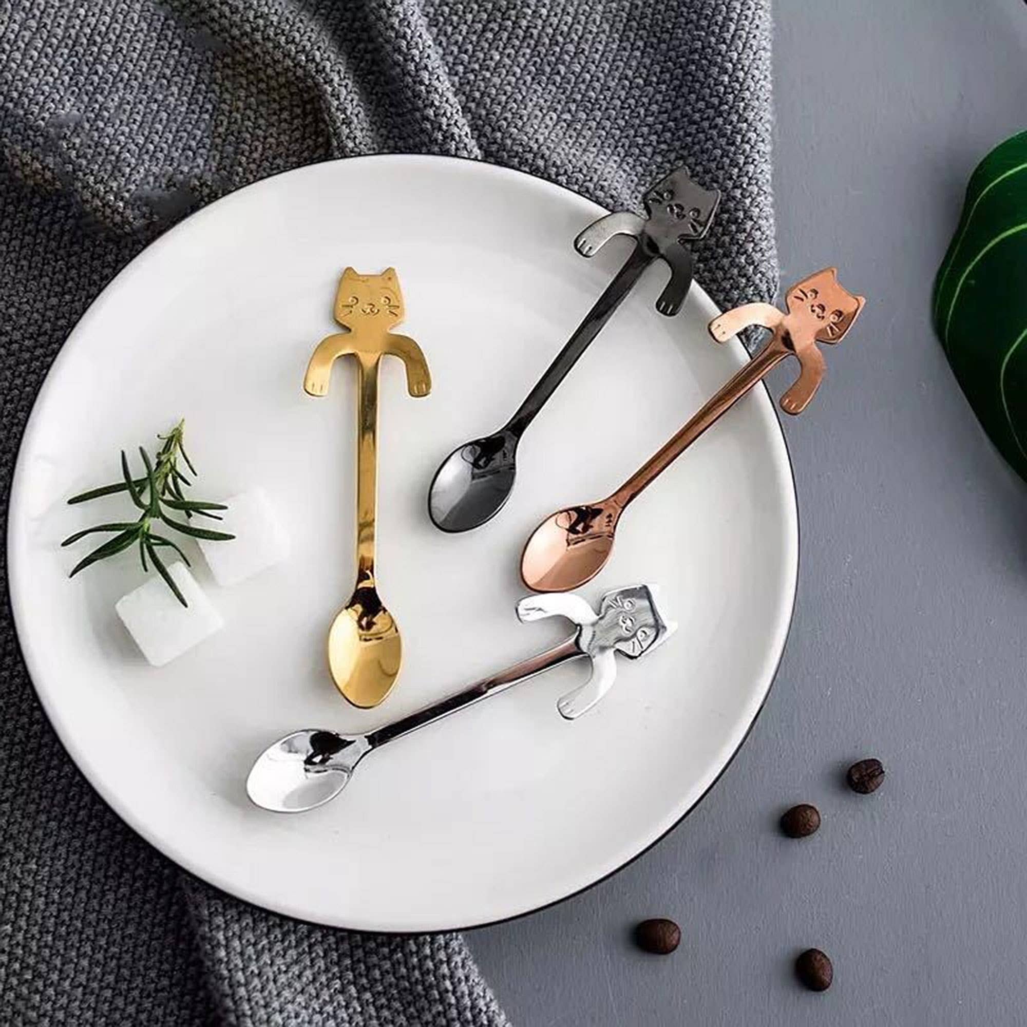 MAGS - Wholesale Table Spoon (Cutlery) - Kitten coffee spoon set of 41