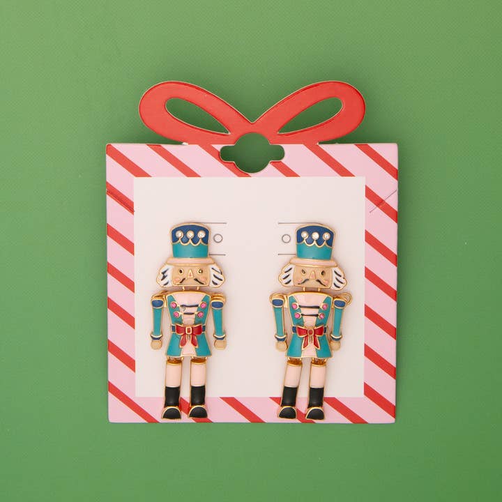 SP Sophia Collection - Wholesale Stud/Post Earrings - Christmas Nutcracker Post Earrings