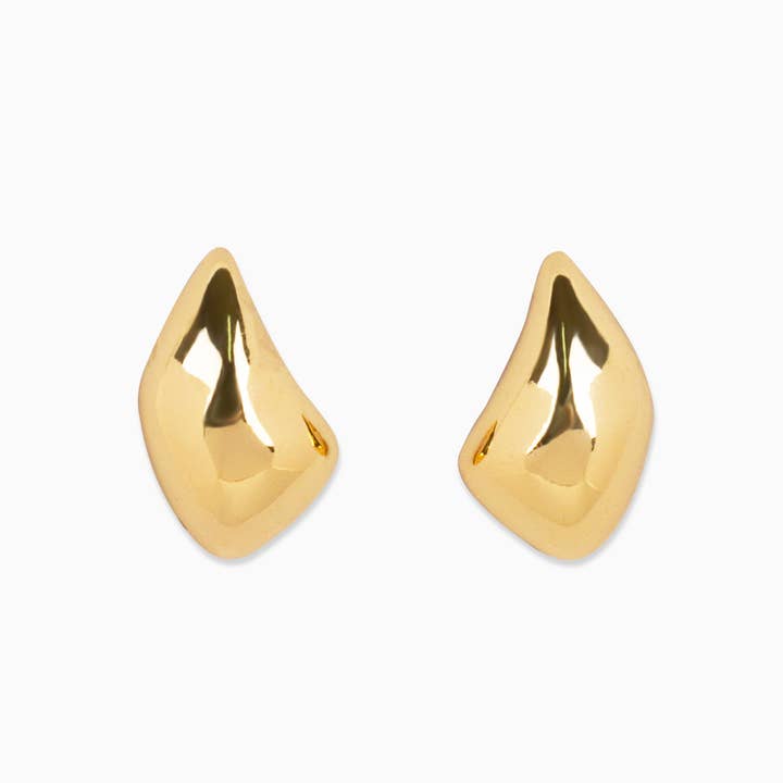 Sessori - Wholesale Hoop Earrings - Abstract Bold Gold Hoop Set of 3