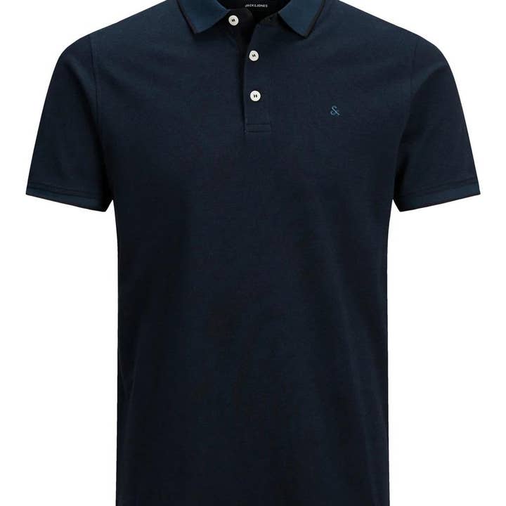 Jack & Jones (12143859) Men's Plus Size JJEPAULOS Polo Shirt in 6 Colours 2XL to 6XL for wholesale by Brooklyn Big & Tall