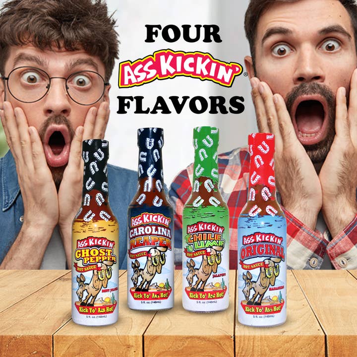 Southwest Specialty Food - Wholesale Hot Sauce - Ass Kickin’ Hot Sauce 4 Pack Gift Set