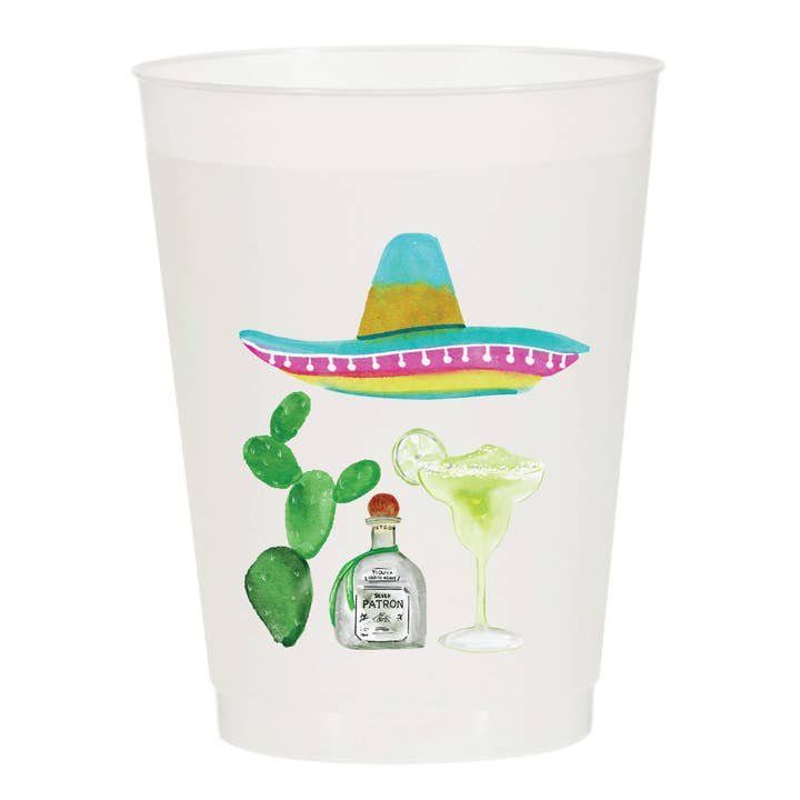 Fiesta Margarita Frosted Cups- Fiesta for wholesale by Sip Hip Hooray