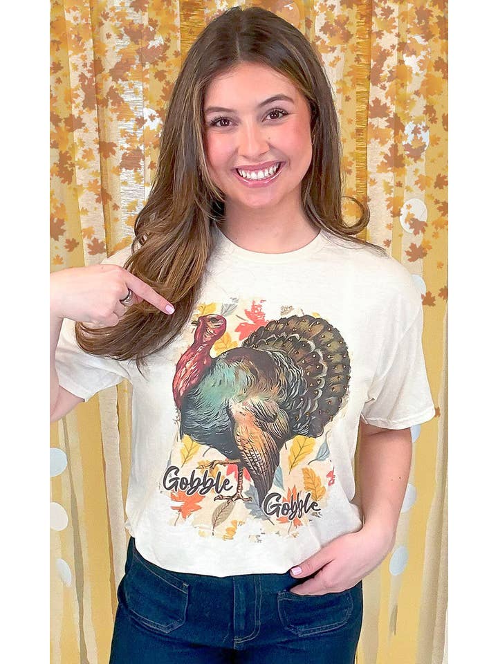 Sugar Stitch - Vente T-shirt à imprimés – femme - Chemise graphique en strass Gobble Gobble1