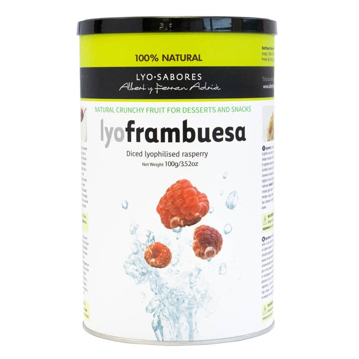 TEXTURAS Lyo Raspberry 100gr/3.52oz for wholesale by Khayyan Specialty Foods