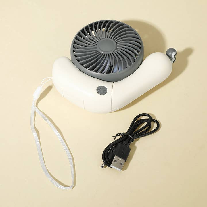 Lumbee Trade - Wholesale Handheld Electric Fan - USB Rechargeable Snail Desktop Handheld Fan - Assorted3