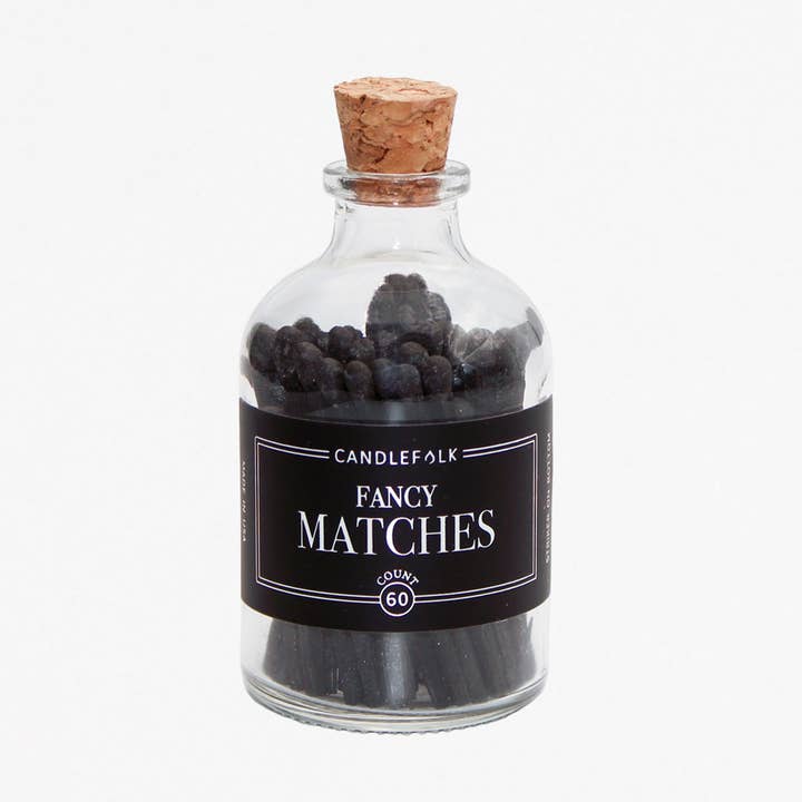 Candlefolk - Wholesale Matches - Black & Black Apothecary Matches0