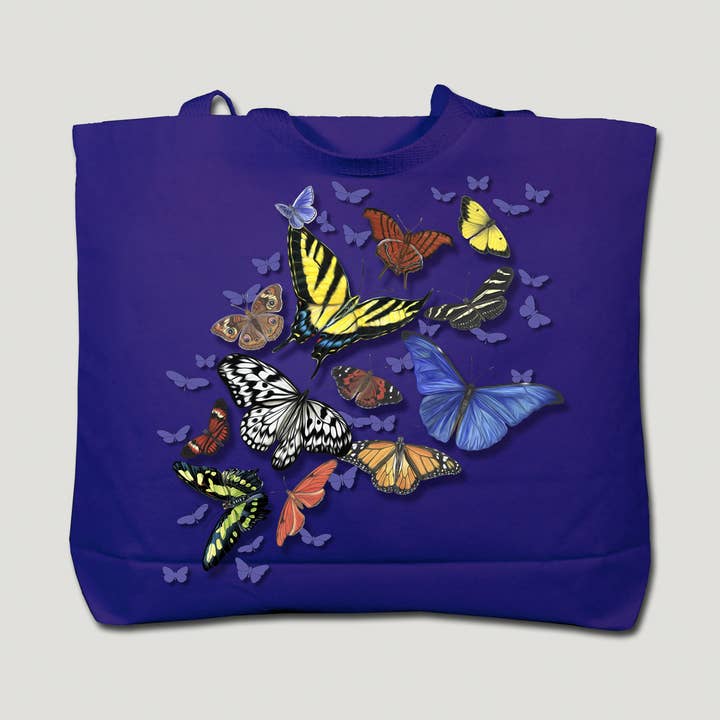 Vlinder Wonder Jumbo Canvas Tas voor wholesale door Atlas Screen Printing