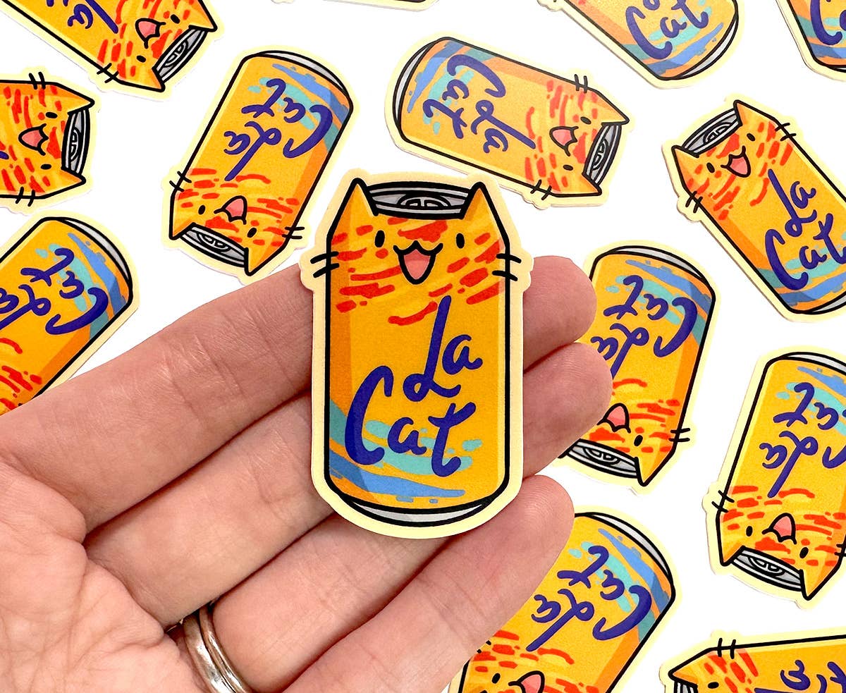 Shop Emily M - Wholesale Sticker - Ministicker La Cat (oranje)3