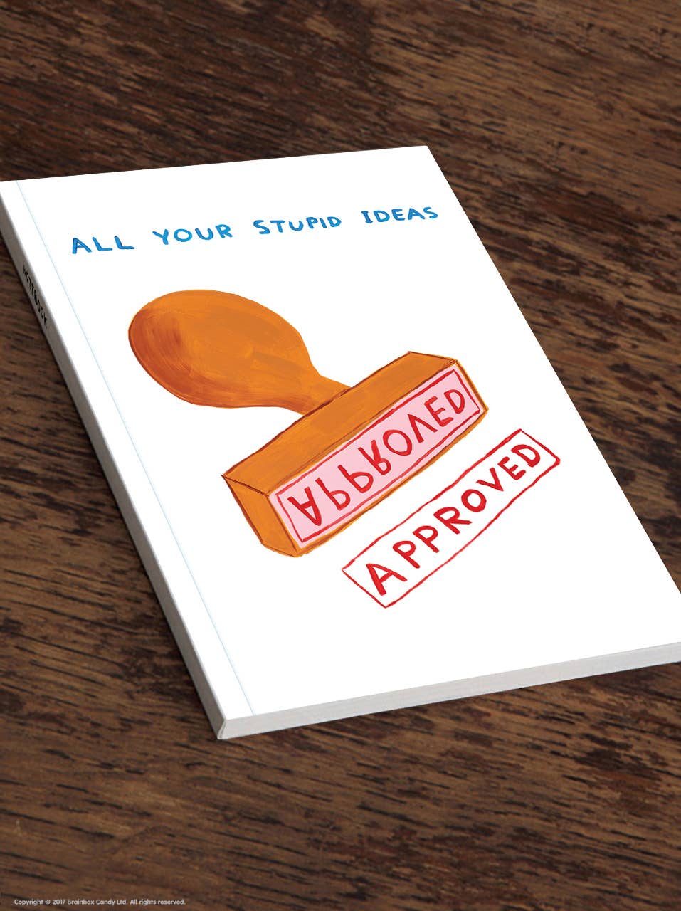 David Shrigley x Brainbox Candy – wholesale Anteckningsbok – Rolig gåva - David Shrigley A5 anteckningsbok - Your Stupid Ideas1