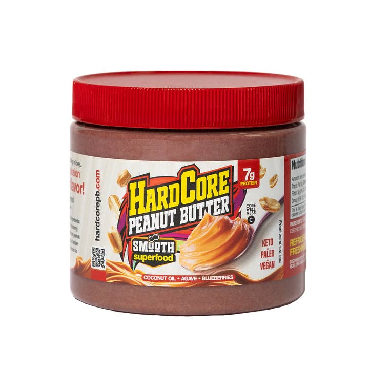 Tartinade de Beurre de Cacahuète Hardcore | Saveur Lisse | 16 oz pour la vente par Hardcore Peanut Butter Spread Company