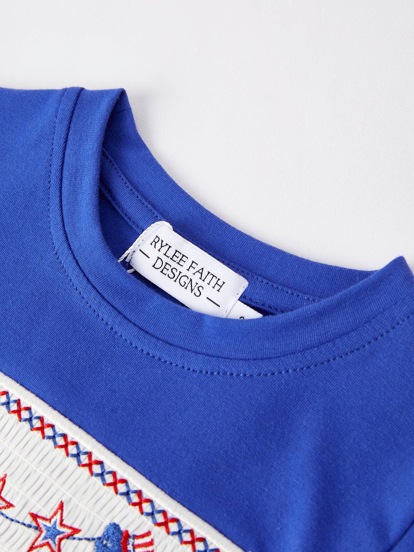 Rylee Faith Designs - Wholesale Top & Short Set - Kids - Dinosaur Smock Embroidery Boys Short Sleeved Shorts3