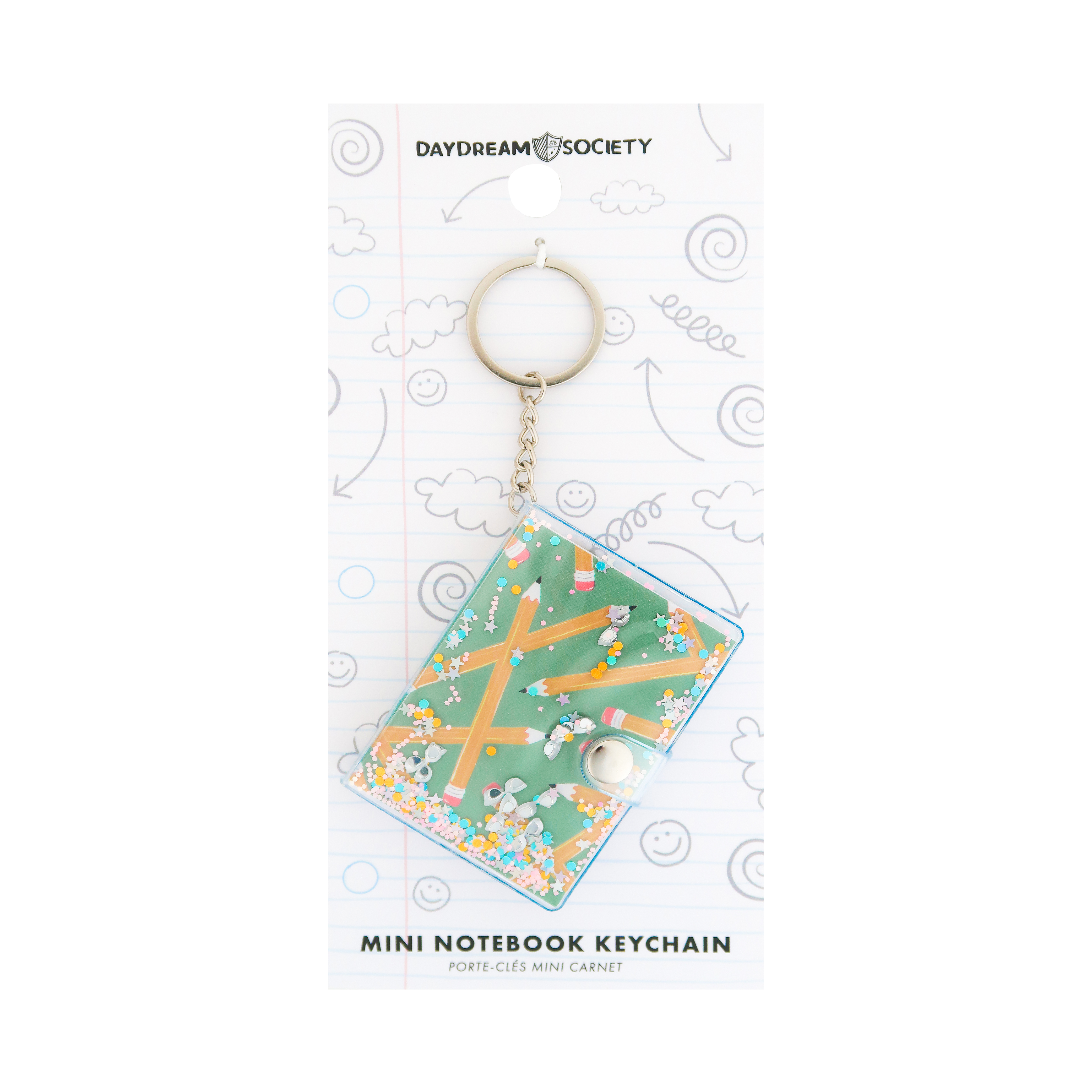 Jollity & Co. + Daydream Society – wholesale Keychain – Child – Smarty Pants Notebook Keychain - 4 Color Options3