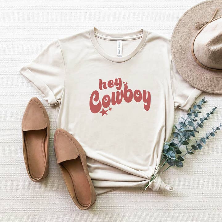 Cowboy Shirt - Western Shirt - Country Shirt - Hey Cowboy for wholesale by Humm & Willow