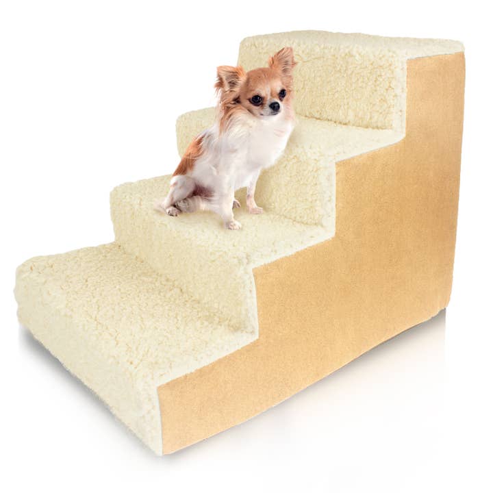 Precious Tails - Wholesale Pet Steps & Ramps - Cat/Dog - Home Base 4-Step Dog Stairs, Pet Steps for Couch and Bed7