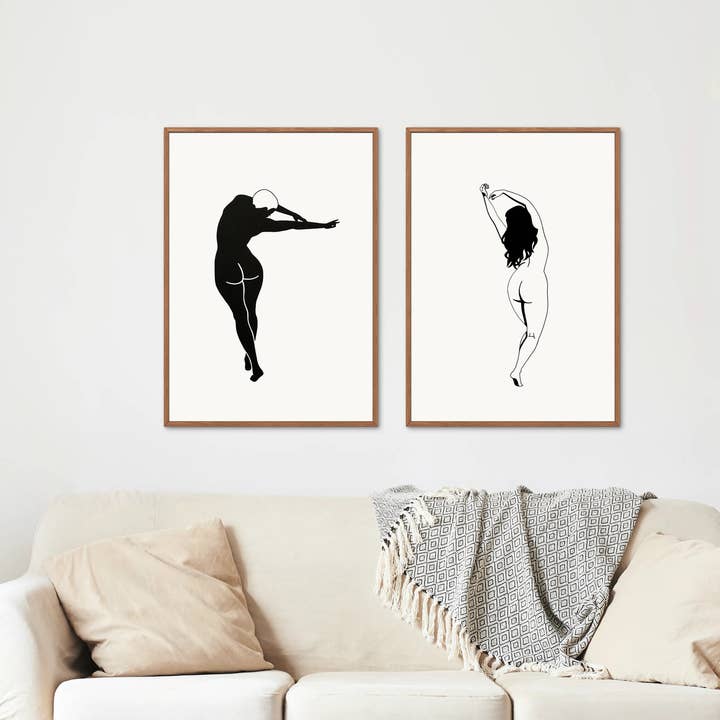 Gal Pals - DANS Levendige Giclée Kunstdruk door Renée Staeck voor wholesale door Renee Staeck