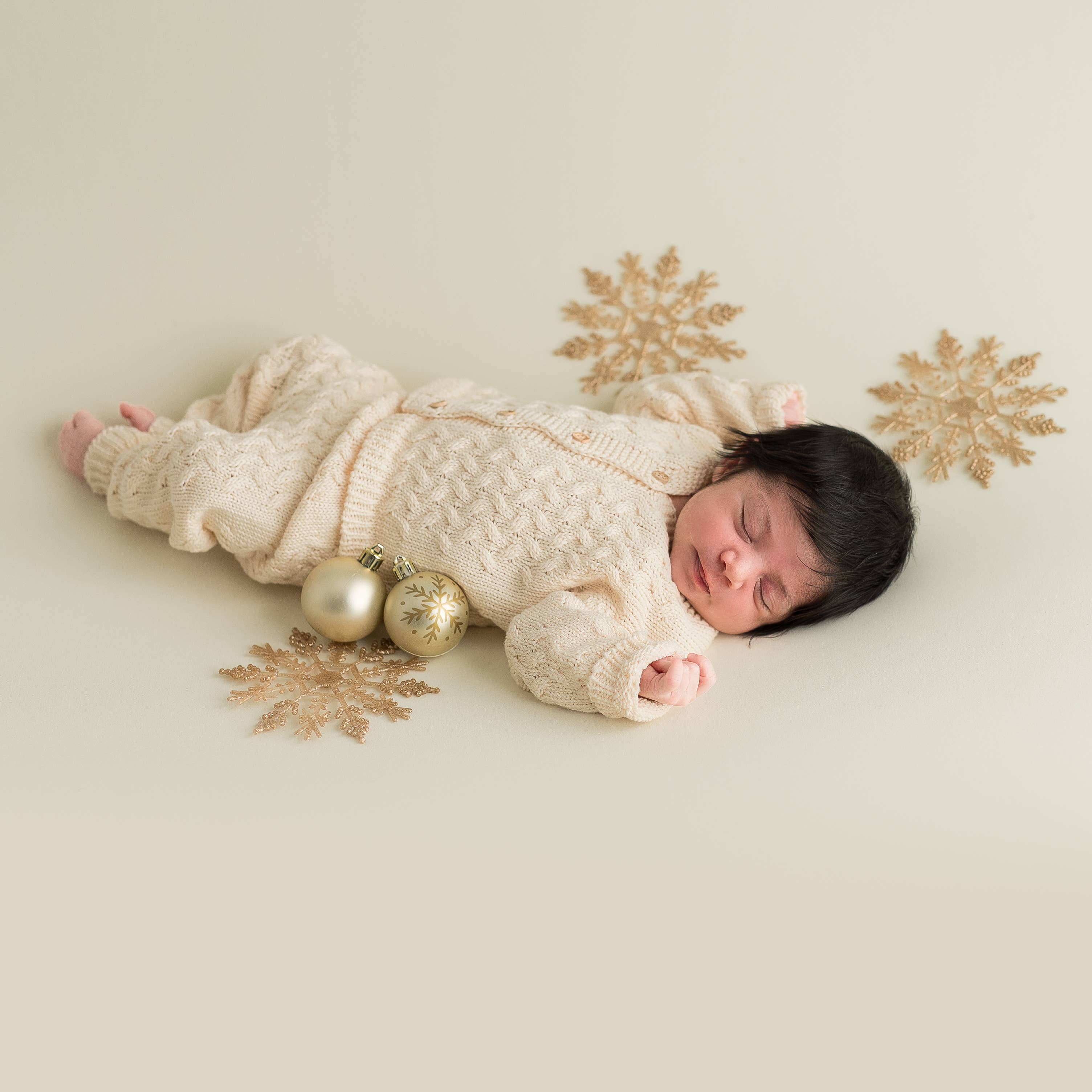 micu micu - Wholesale Top & Pant Set - Baby - Set of jacket and pant cable knit ecru5