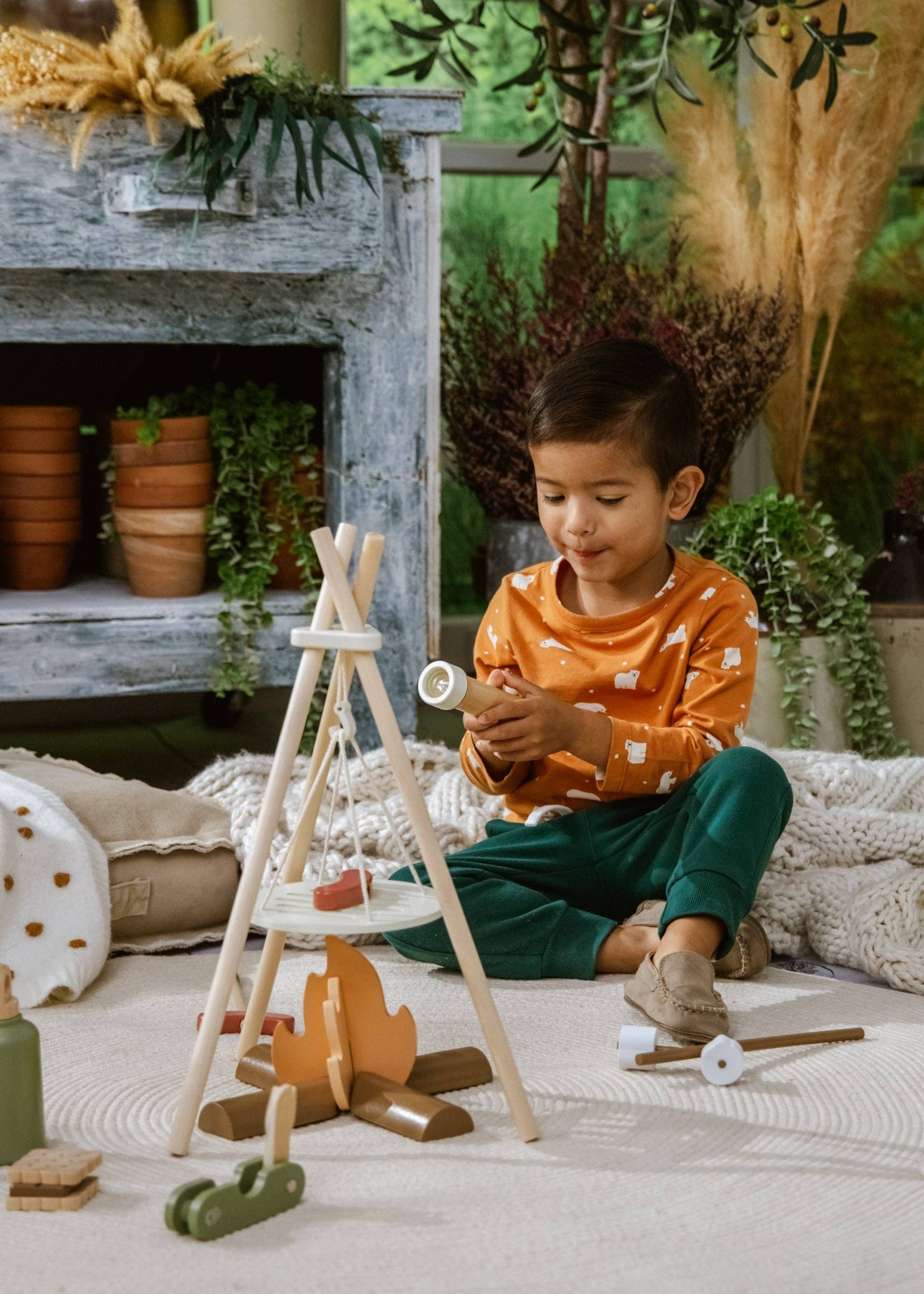 Coco Village – wholesale Toy set – Kids – Wooden Camping Playset3