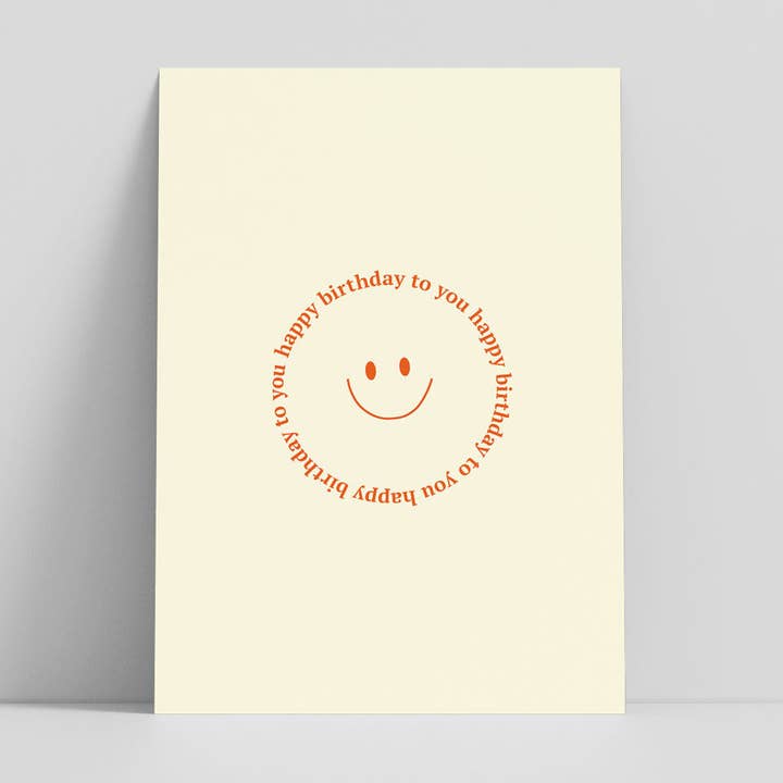 STUDIO LIV - Wholesale Birthday Card - Postcard Happy Birthday Smiley0
