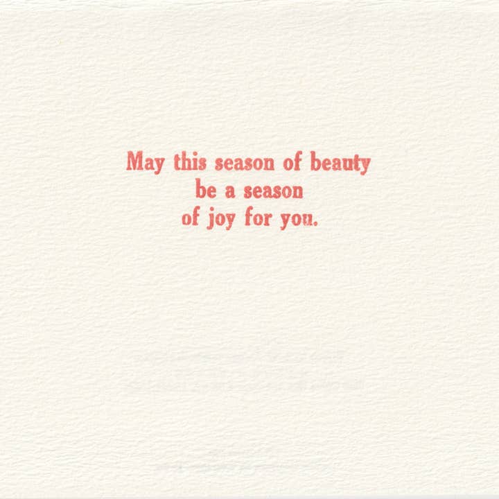 Saturn Press - Wholesale Season's Greetings Card - Snow Fox1