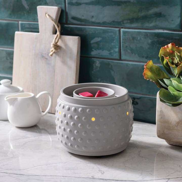 Candle Warmers Etc. - Wholesale Fragrance Warmer - Fan Fragrance Warmer Beaded Slate
