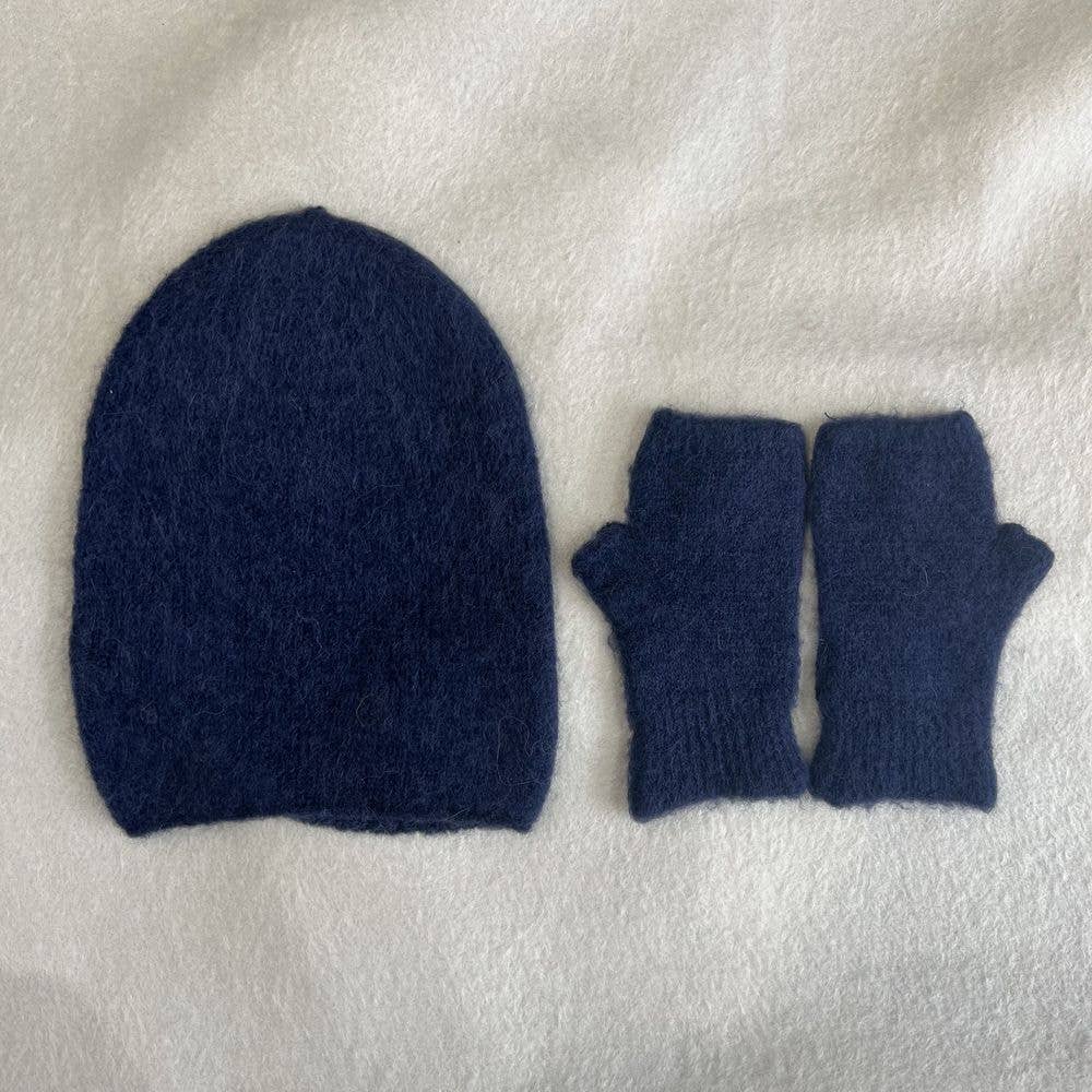 NOELINE – Conjunto de acessórios de inverno – Mulher por atacado – Chapéu alfa bebé & mitenes 7408/74025