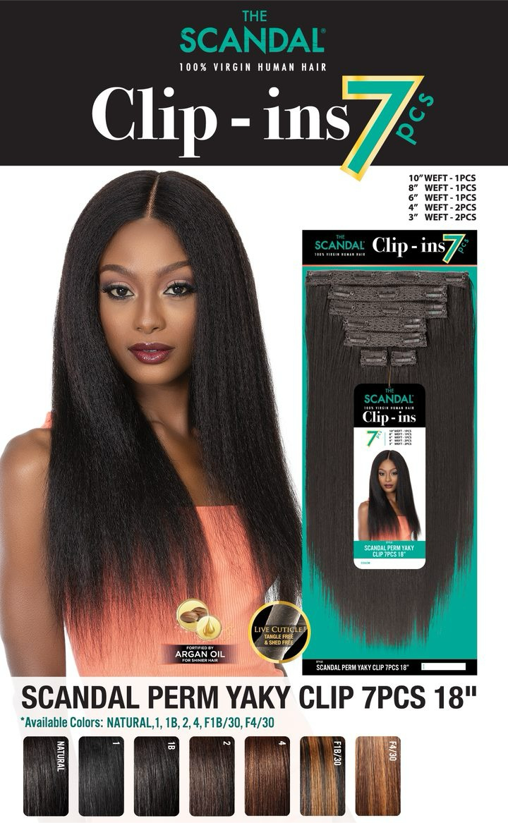Latour Hair Beauty Supply - Wholesale Hair Extensions - SCANDAL PERM YAKY CLIP 7PCS13