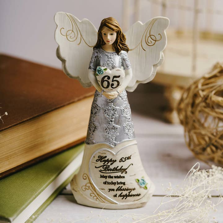 Pavilion – Engroshandel Pyntefigur – 65-års fødselsdag - 6" Angel Holding Heart