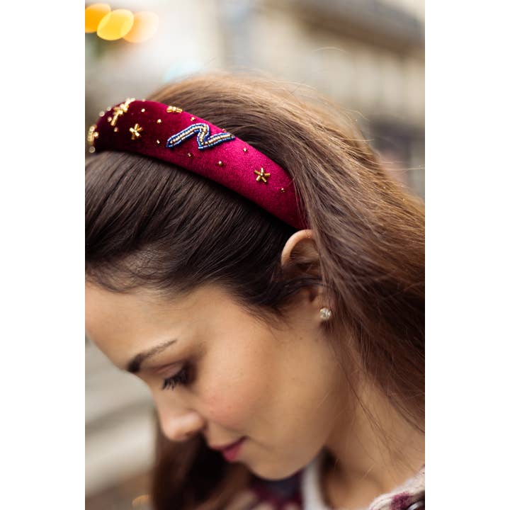 TEJALIK – Bandana - Mulher por atacado – Banda Sherazade Bordeaux3