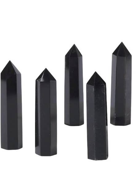 Black Obsidian Tower Points/Wands/Obelisk-2.2 LBS (1 Kg.) for wholesale by AmazeU