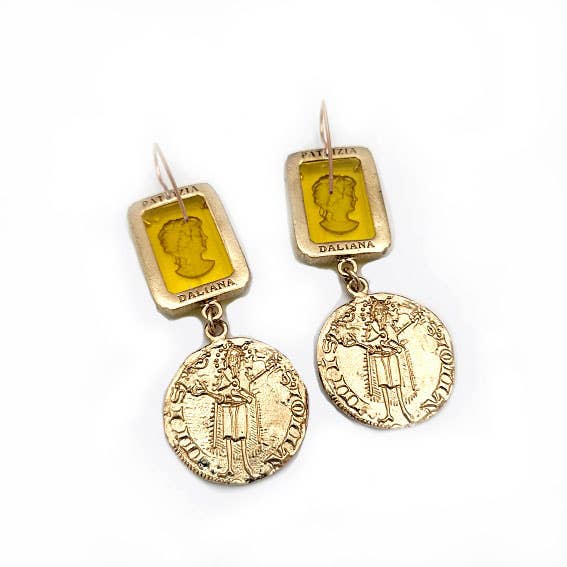 Patrizia Daliana - Wholesale Dangle Earrings - Patrizia Daliana | “Fiorino & Giglio” - OR-FI Earrings/14.12
