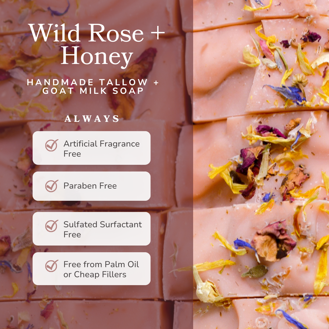 Pretty farm girl - Wholesale Bar Soap - Wild Rose + Honey | Goat Milk Soap | Luxurious Soap Bar1