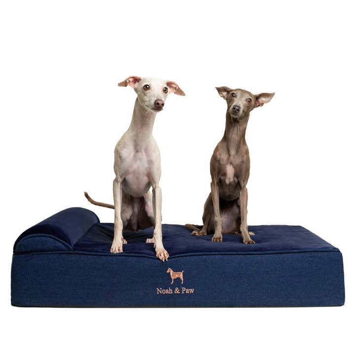 NOAH AND PAW LLC – wholesale Pet bed – Cat/dog – Denim Orthopedic Pet Bed, Memory Foam, Infused with Cooling Gel - Classic8