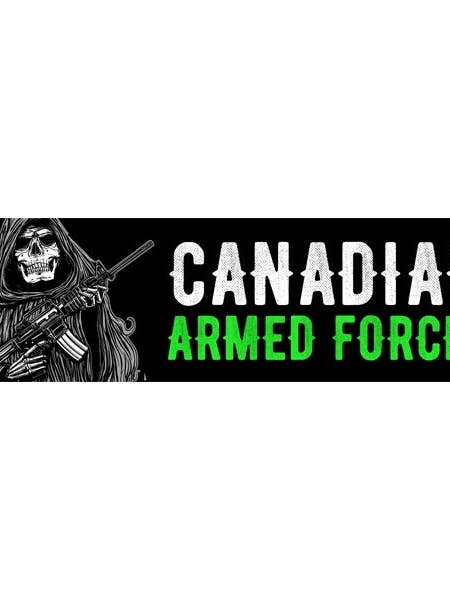Armed Forces Reaper Bumper Sticker for wholesale by Canada for Victory