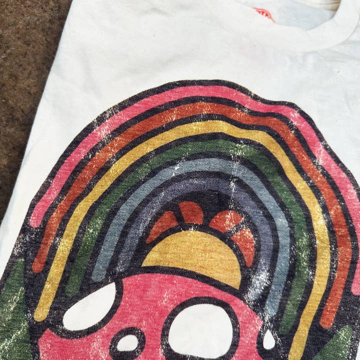 Menottees - Wholesale Screen Printed T-Shirt - Unisex - Welcome Home (Summer Mushroom - Organic) | Asheville Tee2