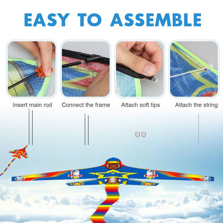  Kite Launcher Toys, 2023 Kids Kite Launcher with Kite