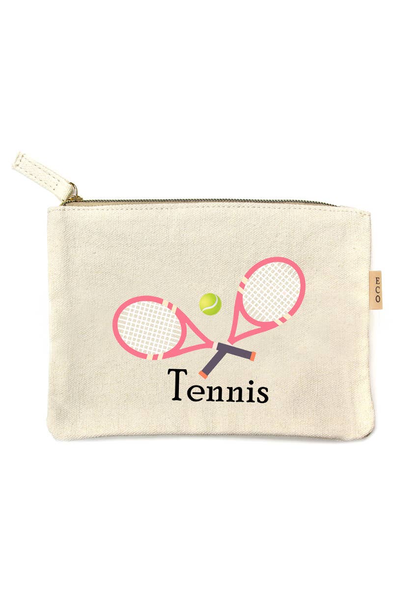 Fashion City - Wholesale Pouch - Women's - Sports Print Cotton Canvas Eco Pouch Bags5