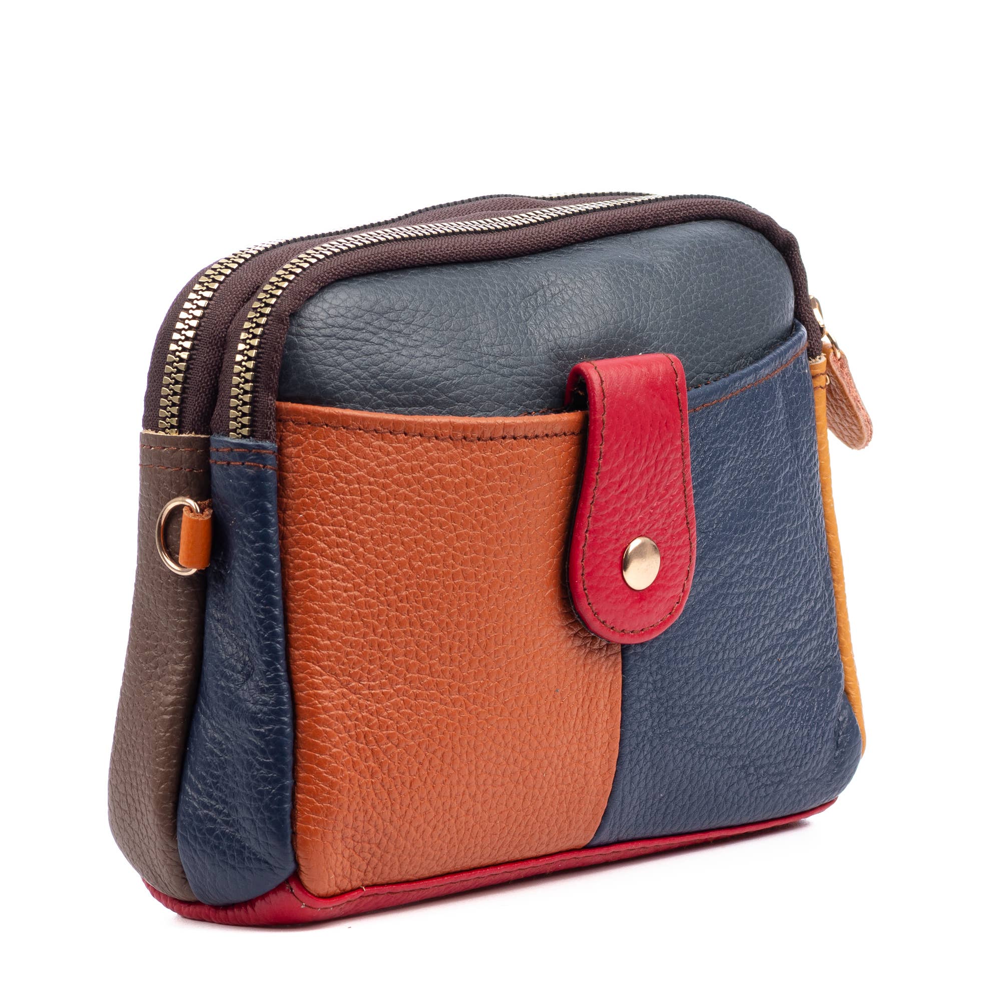 multicolore Attigliano borsa a tracolla in vera pelle Dollaro. in vendita all'ingrosso su Faire1