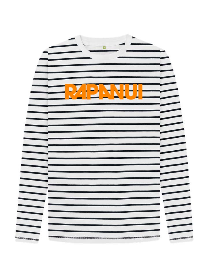 Gestreept Rapanui T-shirt met Lange Mouwen voor Kinderen voor wholesale door Rapanui Clothing