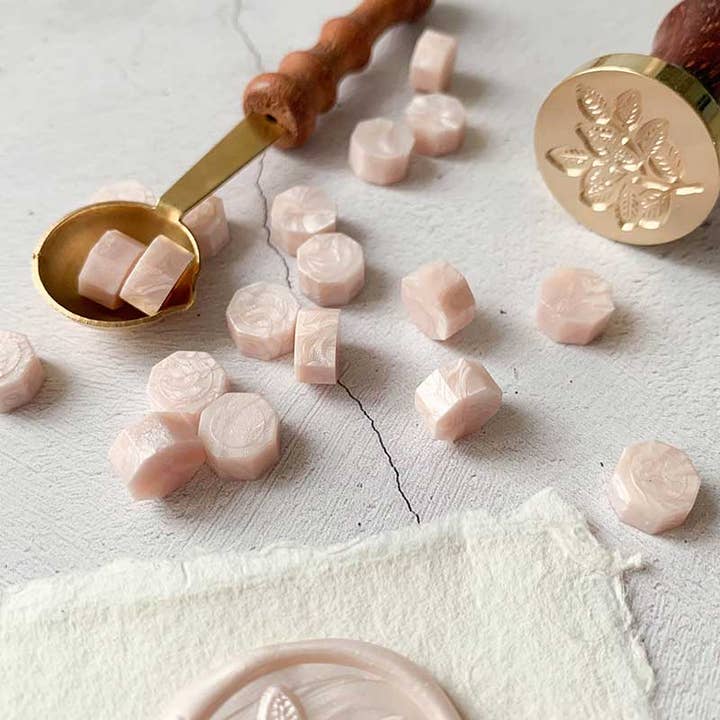 Imaginediy - Wholesale Craft Supplies - Sealing Wax BEADS - Blush1