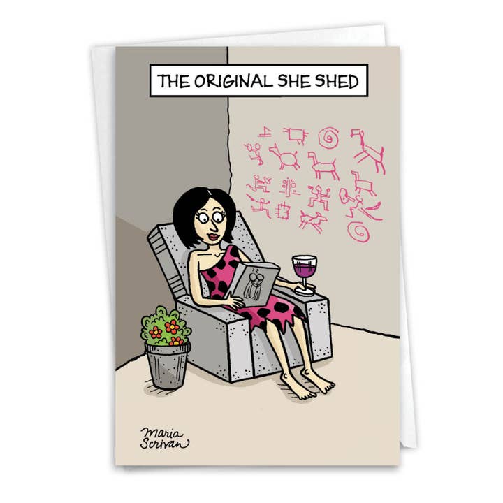 NobleWorks - Wholesale Birthday Card - NobleWorks - Original She-Shed - 5x7in Greeting Card