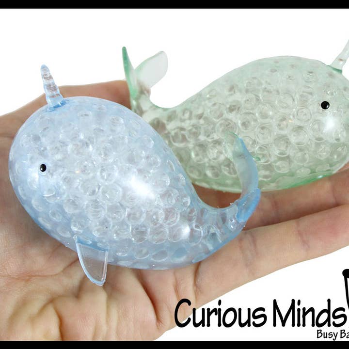 1 x Quetschball, gefüllt mit Wasserperlen, sensorisch, für den Großhandel von Curious Minds Toys