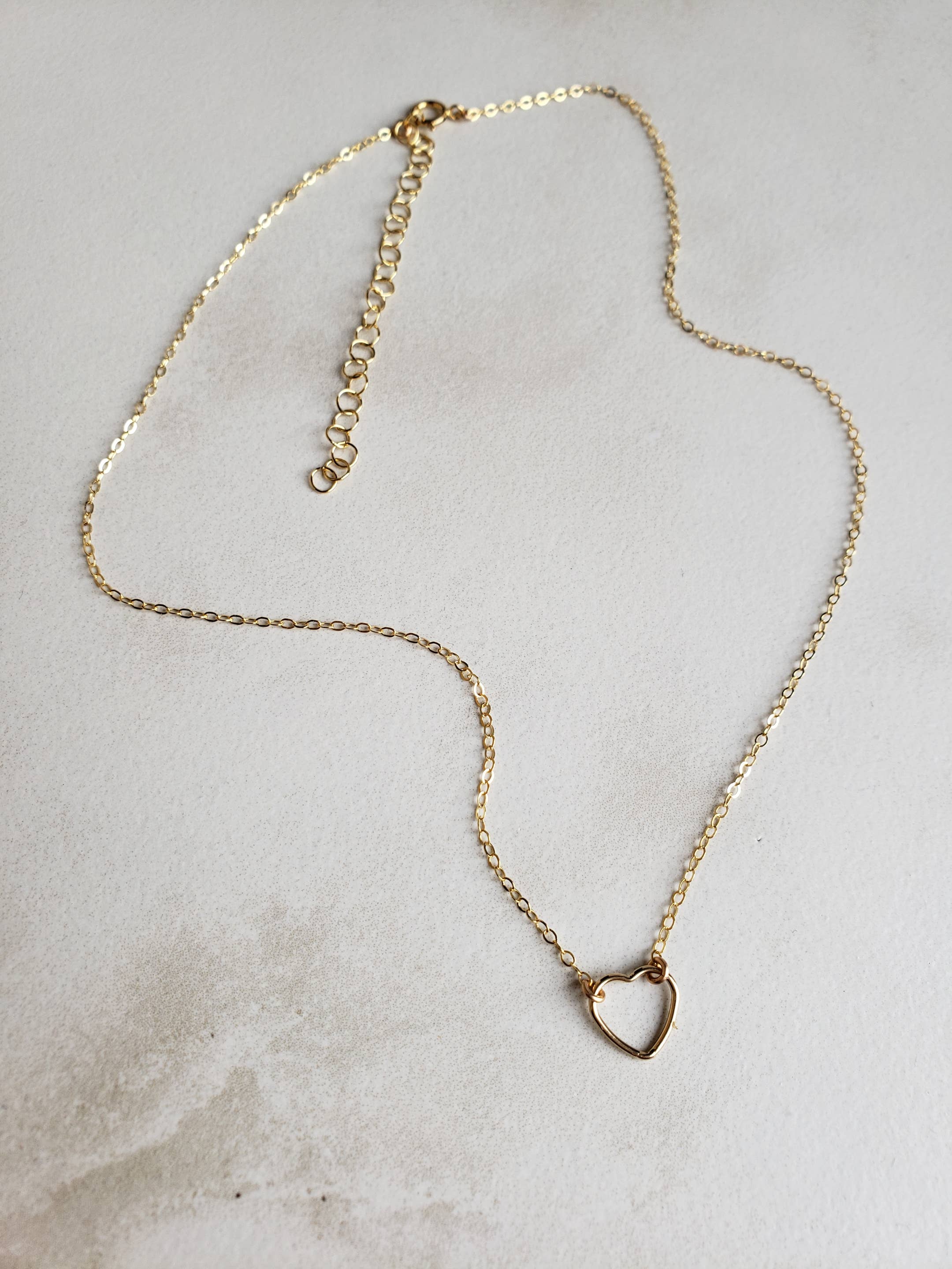 Paige Anna Jewelry - Wholesale Pendant/Charm Necklace - Open Heart Necklace - Small Heart2