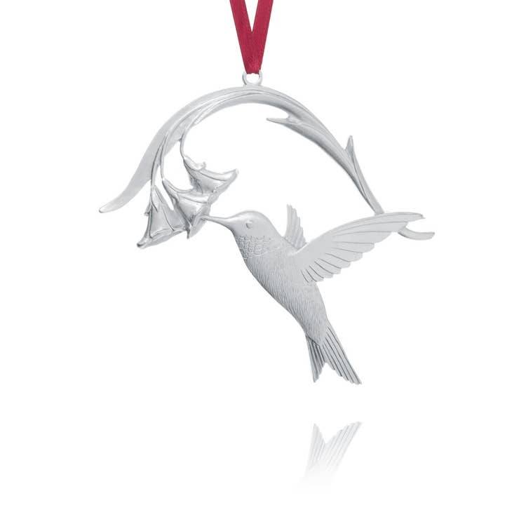 Amos Pewter - Wholesale Ornament - Hummingbird Christmas Ornament
