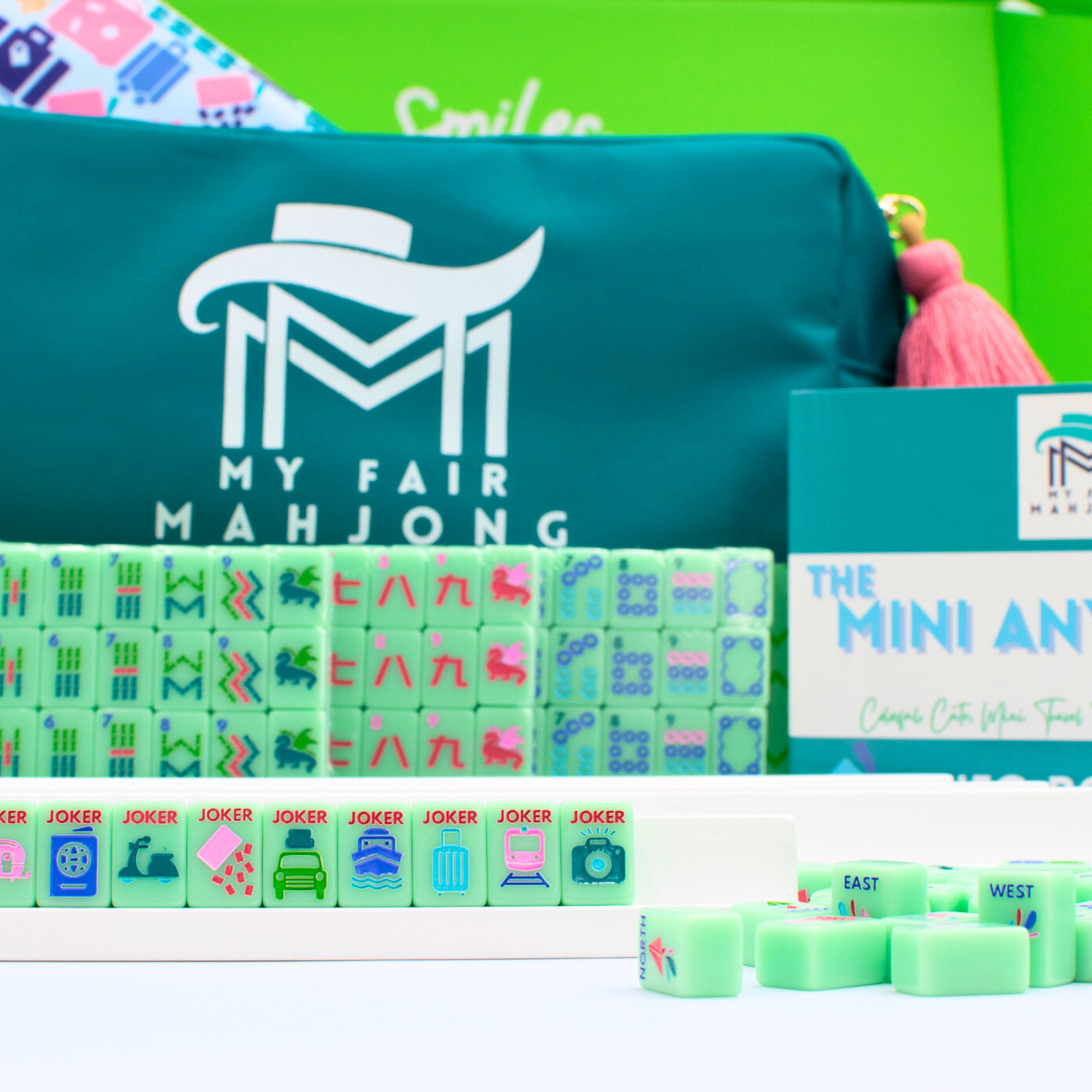 My Fair Mahjong - Vente Jeux de société - MINI TRAVEL MAHJONG  |  Série Mini Anywhere  |  Vert9