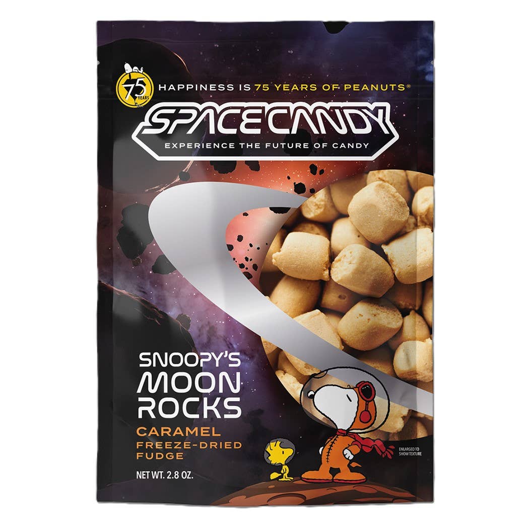 Grandpa Joe's Candy Shop - Wholesale Fudge - Space Candy Snoopy's Moon Rocks, Caramel Fudge, 2.8oz, 12ct0