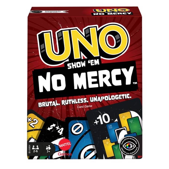 Everyday Supply Co - Wholesale Card Game - MATTEL - Mattel Show 'em No Mercy UNO Multicolored 168 pc